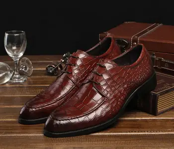 Dress shoes men lace up med chunky heel height increasing smart casual shoes genuine leather stone pattern plaid moccasins
Dress shoes men lace up med chunky heel height increasing smart casual shoes genuine leather stone pattern plaid moccasins