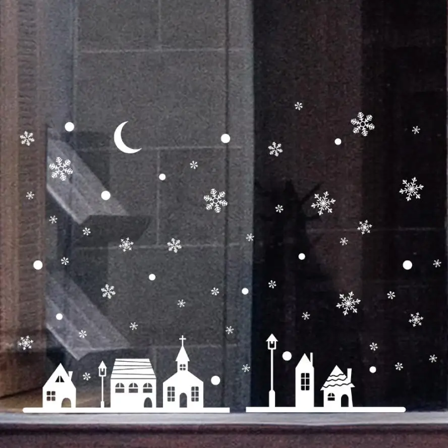 New Santa reindeer shop window stickers decorated Christmas wall stickers glass snowflake window diy home Xmas decor Aug10
New Santa reindeer shop window stickers decorated Christmas wall stickers glass snowflake window diy home Xmas decor Aug10