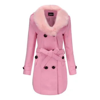 Wool Coat Women Black Pink M-5XL Plus Size Wool Coats Spring Winter Korean Office Long Slim Thick Warmth Jackets Feminina CX283
Wool Coat Women Black Pink M-5XL Plus Size Wool Coats Spring Winter Korean Office Long Slim Thick Warmth Jackets Feminina CX283