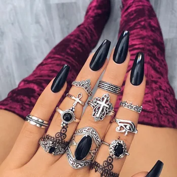 11 Pcs/set Bohemian Retro Gem Geometry Cross Peach Heart Crown Ring Set Lady Charm Jewelry Bff Dating Valentine Day Gift
11 Pcs/set Bohemian Retro Gem Geometry Cross Peach Heart Crown Ring Set Lady Charm Jewelry Bff Dating Valentine Day Gift
