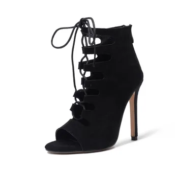 GOXPACER Autumn Boots Women Cross-tied Shoes Women Thin Heels Open Toe Ankle Fashion Shoe Female New Gladiator Boots Short Shoes
GOXPACER Autumn Boots Women Cross-tied Shoes Women Thin Heels Open Toe Ankle Fashion Shoe Female New Gladiator Boots Short Shoes