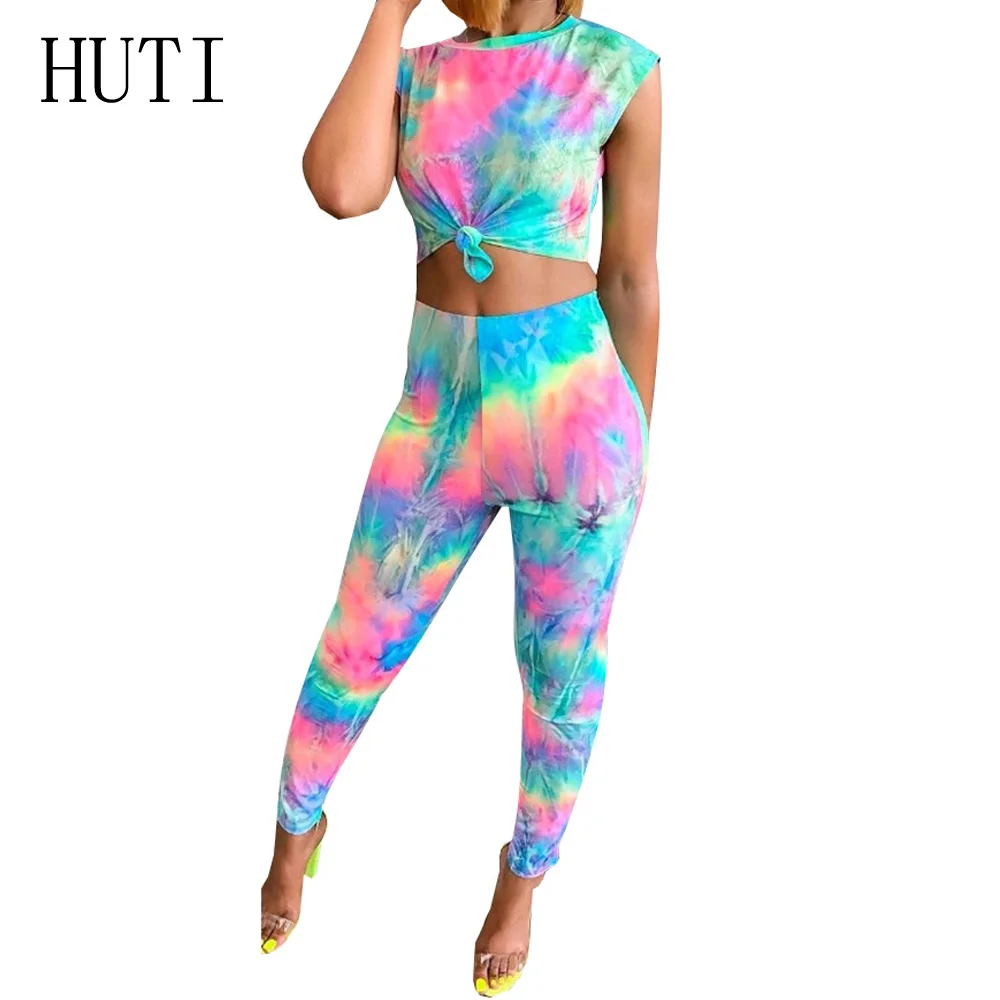 HUTI Two Piece Sets Tie Dyeing Print Jumpsuit Sexy Hollow Out O Neck Short Sleeve Skinny Rompers Women Summer Casual Playsuits
HUTI Two Piece Sets Tie Dyeing Print Jumpsuit Sexy Hollow Out O Neck Short Sleeve Skinny Rompers Women Summer Casual Playsuits