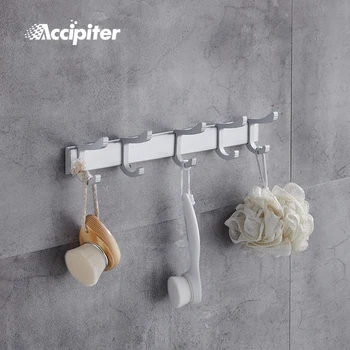 Wall Mounted Space Aluminum Color Clothes Hanger & Towel & Coat & Robe Hook Decorative Bathroom Hooks
Wall Mounted Space Aluminum Color Clothes Hanger & Towel & Coat & Robe Hook Decorative Bathroom Hooks