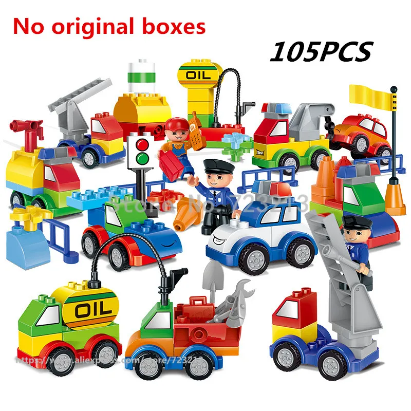 Duploed 105pcs Big Particles City Construction Car Policeman Figure Sprinkler Excavator Building Blocks Bricks Toys for Children
Duploed 105pcs Big Particles City Construction Car Policeman Figure Sprinkler Excavator Building Blocks Bricks Toys for Children