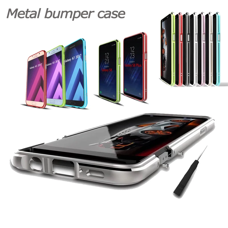 for Samsung GALAXY S8 / S8 plus Luxury metal ultra thin aluminum bumper case For Samsung Galaxy A3 A5 A7 2017 metal frame case
for Samsung GALAXY S8 / S8 plus Luxury metal ultra thin aluminum bumper case For Samsung Galaxy A3 A5 A7 2017 metal frame case