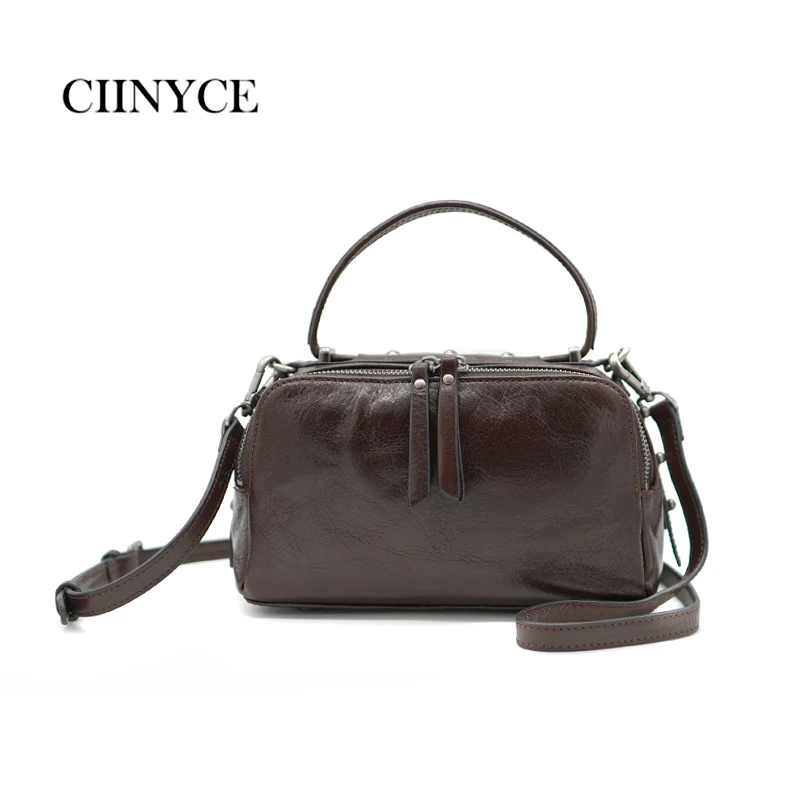 England Manual Cowhide Leather Single Shoulder Flap Handbag Handmade Small Tote Retro Rivets Woman Real Skin Messenger Bag 
England Manual Cowhide Leather Single Shoulder Flap Handbag Handmade Small Tote Retro Rivets Woman Real Skin Messenger Bag