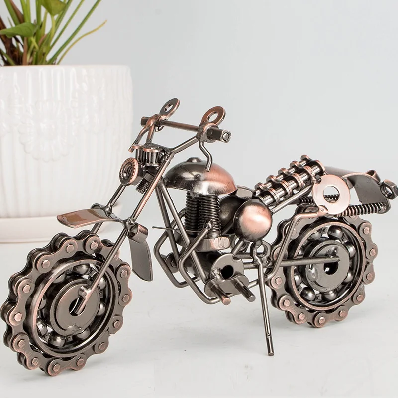 Handmade Electroplate Wild Style Iron Motorcycle Model Home and Garden Decoration Crafts
Handmade Electroplate Wild Style Iron Motorcycle Model Home and Garden Decoration Crafts