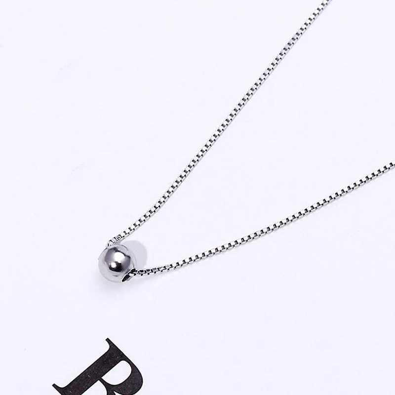 925 Sterling Silver Choker Necklace Cute Bead Pendant Necklaces for Women Girls Silver 925 Jewelry Gift 9851
925 Sterling Silver Choker Necklace Cute Bead Pendant Necklaces for Women Girls Silver 925 Jewelry Gift 9851