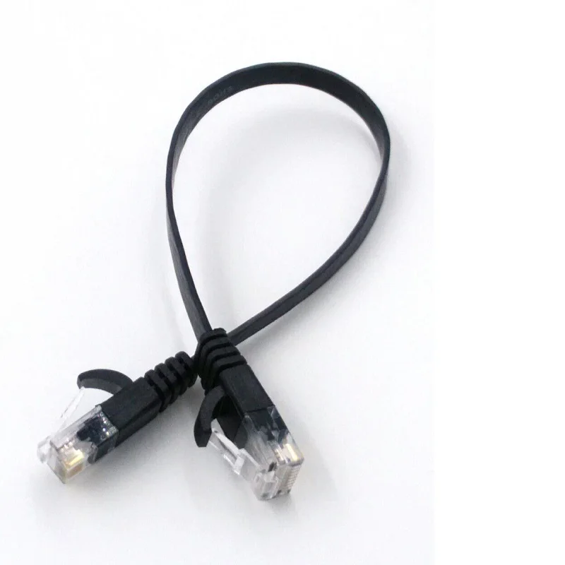 Провод из чистой меди CAT6 плоский сетевой кабель UTP Ethernet RJ45 соединительный
