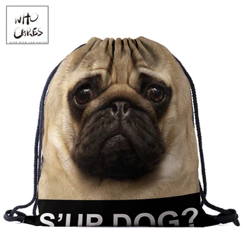 WHO CARES New fashion Backpack Sup Dog 3D printing travel softback bag drawstring bag Portable backpacks
WHO CARES New fashion Backpack Sup Dog 3D printing travel softback bag drawstring bag Portable backpacks