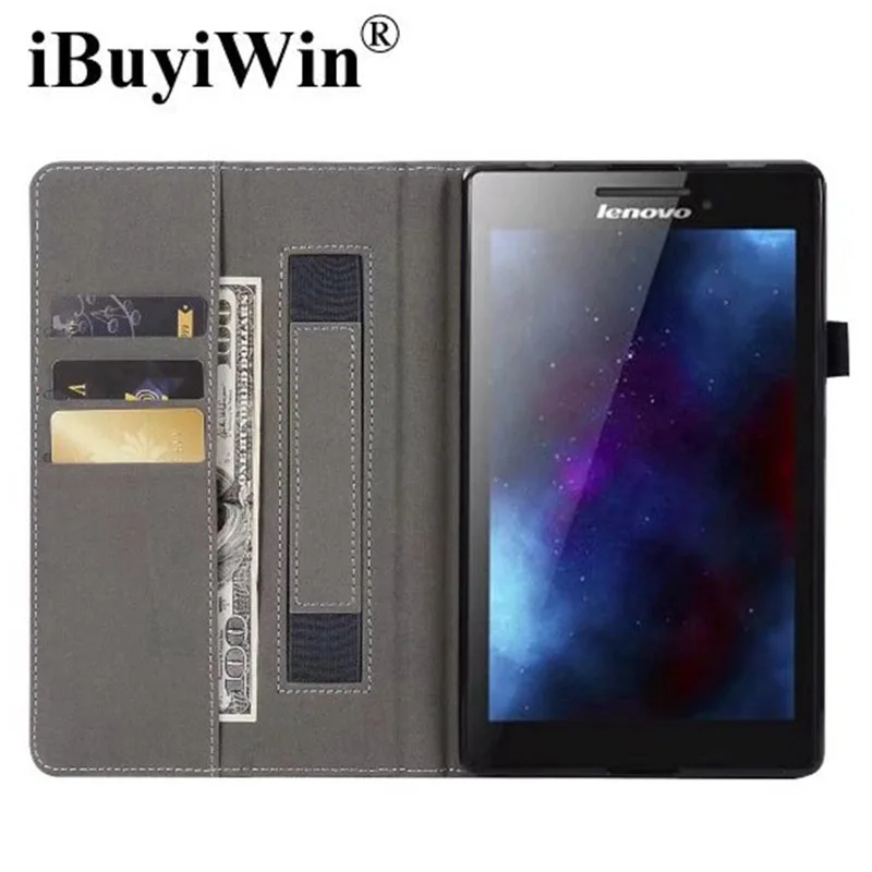 

iBuyiWin Magnetic PU Leather Case for Lenovo Tab 4 8 TB-8504F/8504N/8504X 8.0" Tablet Funda Cover Shell+Free Screen Film+Pen