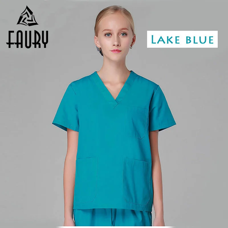 Unisex V-Neck Summer Nurse Uniform Hospital Medical Scrub Set Clothes Short Sleeve Surgical Scrubs Workwear Coats Pockets Suits
Unisex V-Neck Summer Nurse Uniform Hospital Medical Scrub Set Clothes Short Sleeve Surgical Scrubs Workwear Coats Pockets Suits