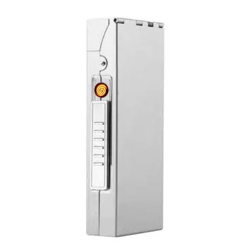 Metal women's Slim cigarette case windproof electronic cigarette lighter Cigarette Box with rechargeable USB Lighter DH7710
Metal women's Slim cigarette case windproof electronic cigarette lighter Cigarette Box with rechargeable USB Lighter DH7710