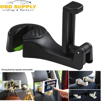 Car Headrest Hook with Phone Holder Seat Back Hanger for Bag Handbag Purse Grocery Cloth Portable 2in1 Multifunction Clips
Car Headrest Hook with Phone Holder Seat Back Hanger for Bag Handbag Purse Grocery Cloth Portable 2in1 Multifunction Clips
