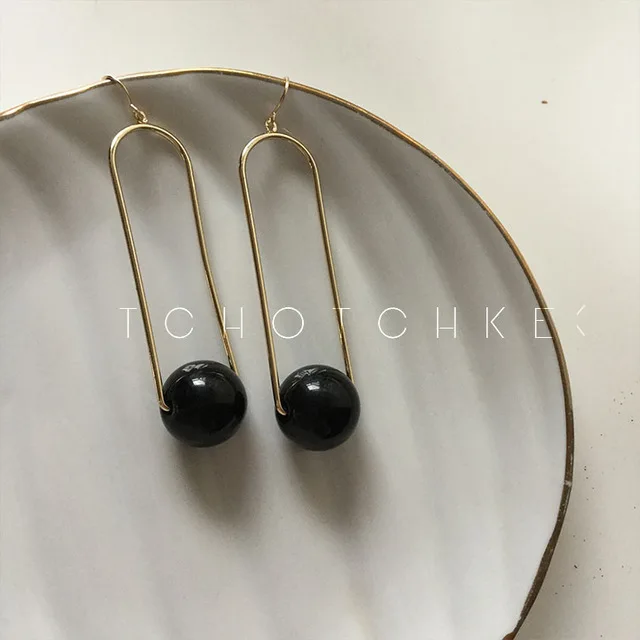 New Simple Black Stone Drop Earrings brincos Party T show Wedding Earrings Women Fancy office unique Rare Korean INS Trending
New Simple Black Stone Drop Earrings brincos Party T show Wedding Earrings Women Fancy office unique Rare Korean INS Trending