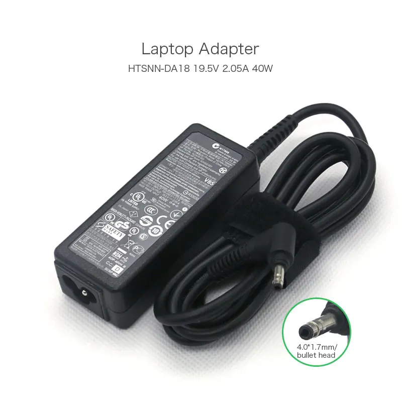 Original Laptop AC Adapter 19.5V 2.05A 40W bullet head Charger for HP Mini 210 210 110 HSTNN-DA18 622435-003 624502-001
Original Laptop AC Adapter 19.5V 2.05A 40W bullet head Charger for HP Mini 210 210 110 HSTNN-DA18 622435-003 624502-001