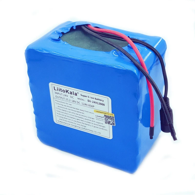 24V 12ah lithium-ion battery pack 25.2V 12000mA 6S 3P rechargeable battery 2