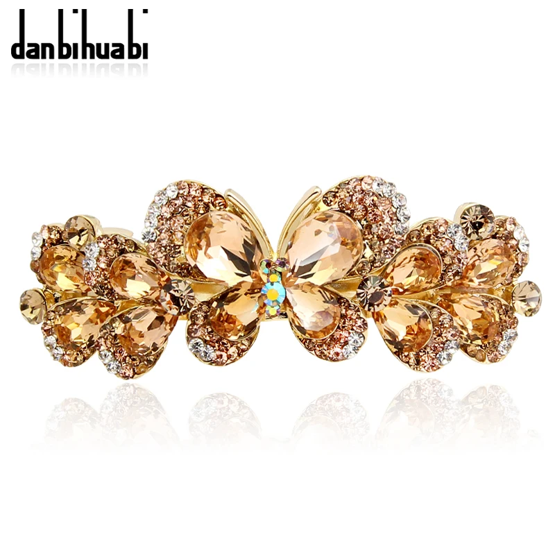 danbihuabi High Quality Butterfly Hairpin Retro Gold Colorful Rhinestone Women's Hair Jewelry Barrette Hair Clips Accessories
danbihuabi High Quality Butterfly Hairpin Retro Gold Colorful Rhinestone Women's Hair Jewelry Barrette Hair Clips Accessories
