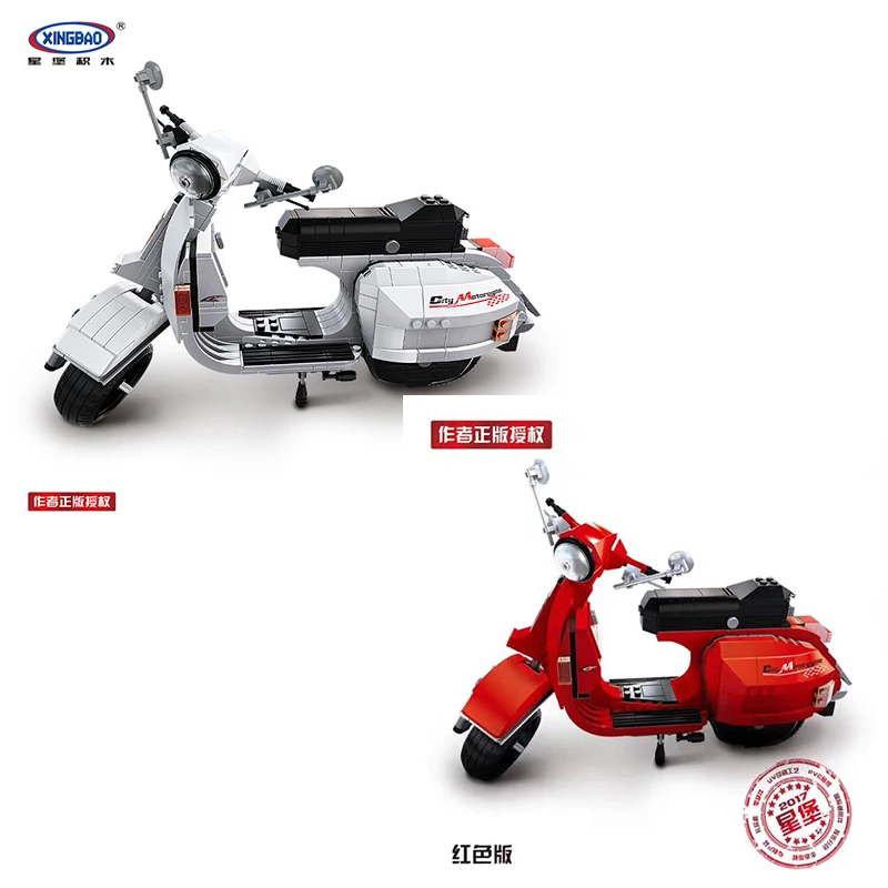 Xingbao Block 03002 Genuine Creative Technic Classic The Vespa P200 Moto Building Blocks Bricks DIY Model Toys Christmas Gifts
Xingbao Block 03002 Genuine Creative Technic Classic The Vespa P200 Moto Building Blocks Bricks DIY Model Toys Christmas Gifts