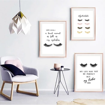 Lashes Makeup Quote Canvas Art Prints Poster Eyelashes Bundle Canvas Painting Wall Picture for Salon Lashes Studio Decoration
Lashes Makeup Quote Canvas Art Prints Poster Eyelashes Bundle Canvas Painting Wall Picture for Salon Lashes Studio Decoration