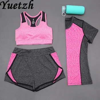 new 3 piece Russian women quick dry yoga running sport suit yoga wear tracksuit jumpsuit bra set T-shirt pants clothing
new 3 piece Russian women quick dry yoga running sport suit yoga wear tracksuit jumpsuit bra set T-shirt pants clothing