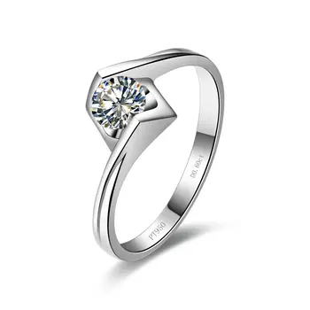 Angel Kiss Style 0.6CT Test Positive Moissanite Female Wedding Ring Solid 18K White Gold Women Anniversary Ring Last Forever
Angel Kiss Style 0.6CT Test Positive Moissanite Female Wedding Ring Solid 18K White Gold Women Anniversary Ring Last Forever