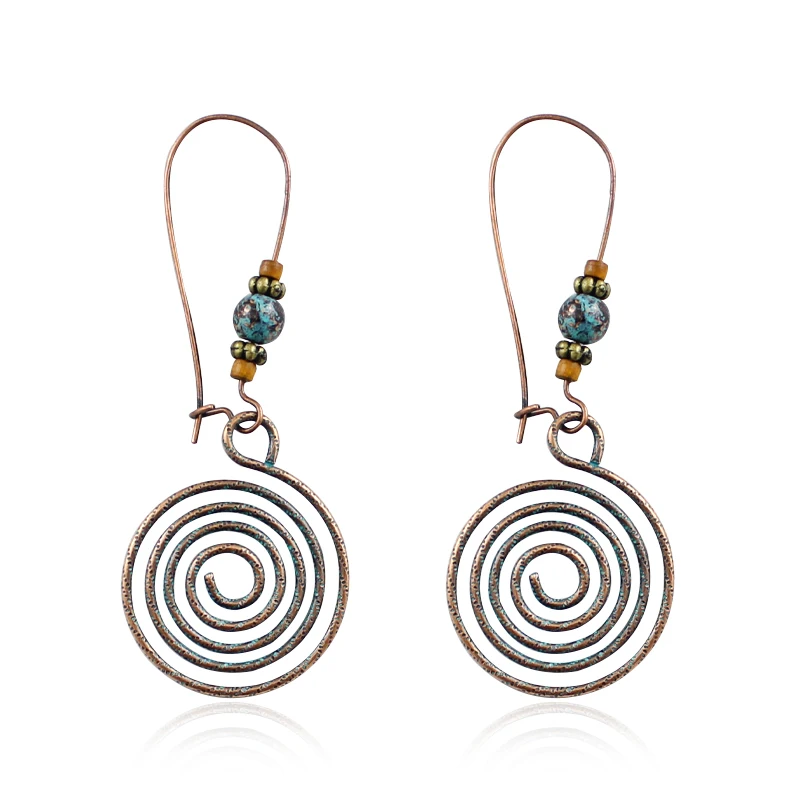 Fashion Round Spiral Earrings Alloy metal long Drop earrings spiral Ear ring Earrings For Women Statement Jewelry bijoux Brincos
Fashion Round Spiral Earrings Alloy metal long Drop earrings spiral Ear ring Earrings For Women Statement Jewelry bijoux Brincos