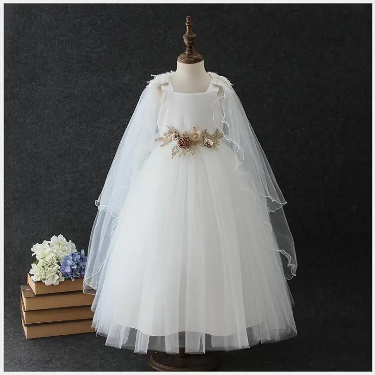 elegant teens flower embroidery dress with cloak girls sleeveless princess party tulle vestido kids girls fluffy tiered dress
elegant teens flower embroidery dress with cloak girls sleeveless princess party tulle vestido kids girls fluffy tiered dress