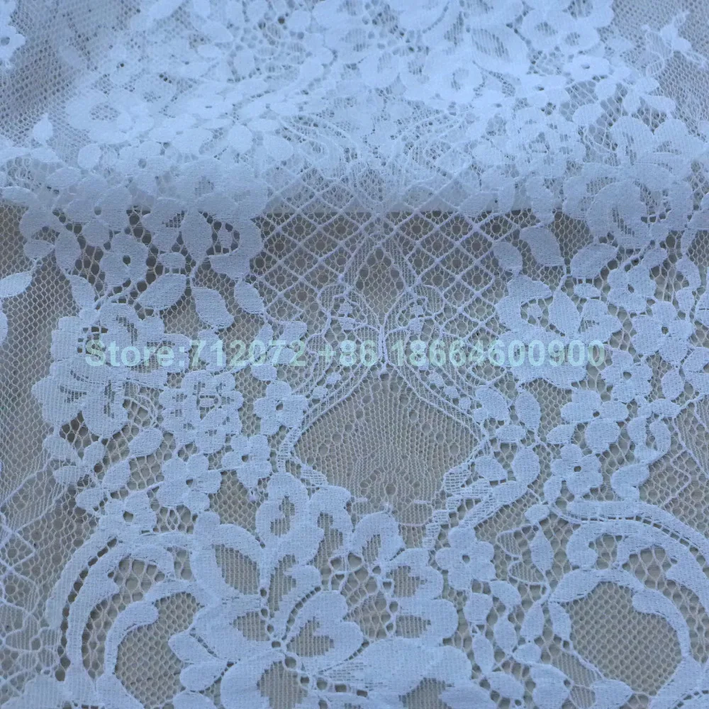 La Belleza Off white wedding dreess french lace fabric 55'' width 3 meters length by piece
La Belleza Off white wedding dreess french lace fabric 55'' width 3 meters length by piece