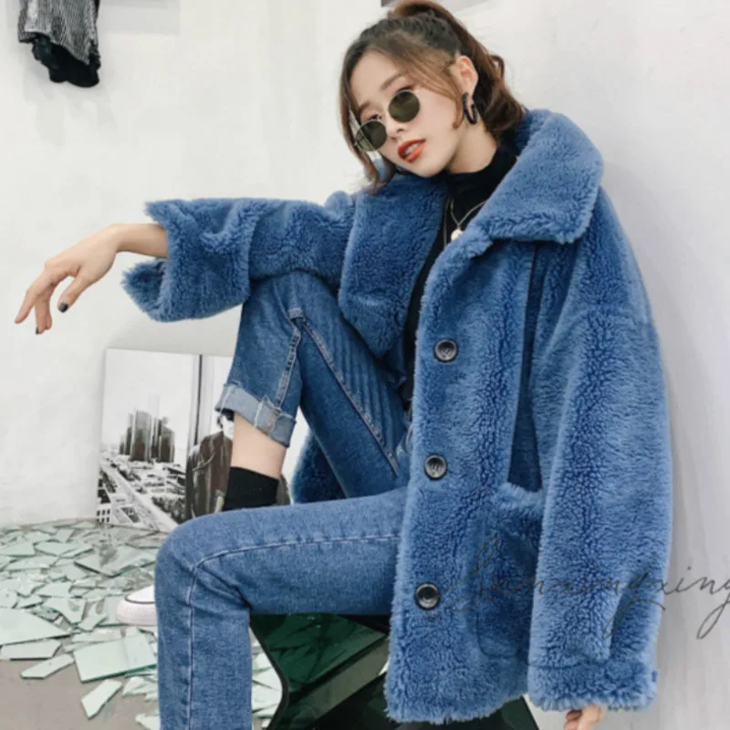 Real Fur Coat Streetwear Wool Jacket Autumn Winter Coat Women Clothes 2019 Korean Vintage Sheep Shearling Abrigo Mujer ZT3274
Real Fur Coat Streetwear Wool Jacket Autumn Winter Coat Women Clothes 2019 Korean Vintage Sheep Shearling Abrigo Mujer ZT3274