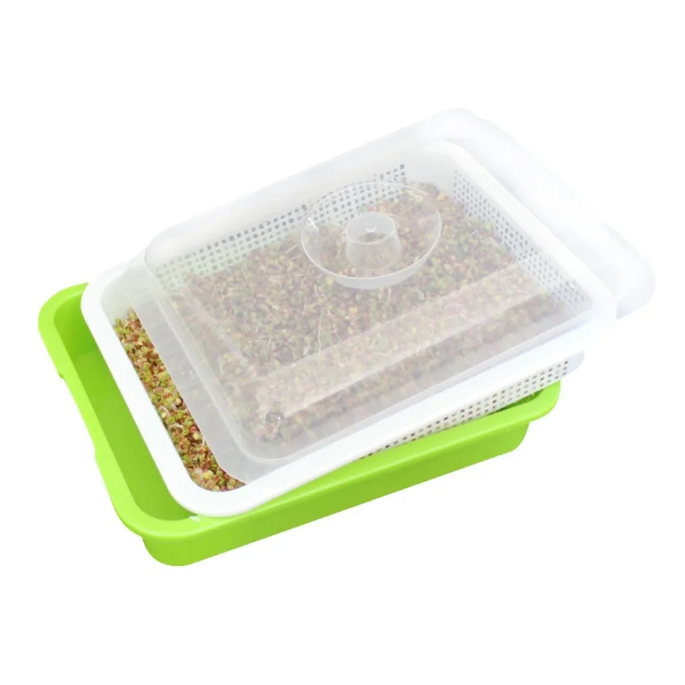 Seed Sprouter Tray BPA Free PP Soil-Free Big Capacity Healthy Wheatgrass Grower with Cover Seedling Tray Sprout Plate Hydroponic
Seed Sprouter Tray BPA Free PP Soil-Free Big Capacity Healthy Wheatgrass Grower with Cover Seedling Tray Sprout Plate Hydroponic