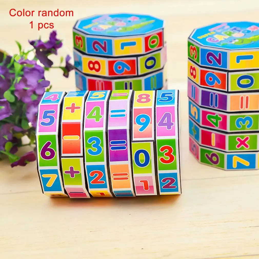 Baby Arithmetic Toys Cylindrical V-cube 6 Numbers Magic Cube Toy Puzzle Game Gift to Help Children Learning Math Tool Gifts
Baby Arithmetic Toys Cylindrical V-cube 6 Numbers Magic Cube Toy Puzzle Game Gift to Help Children Learning Math Tool Gifts