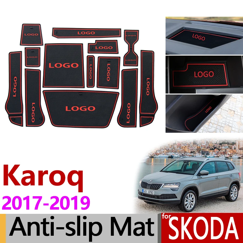 for Skoda Karoq 2017 2018 2019 Anti-Slip Rubber Cup Cushion Door Groove Mat Interior Door Pad Accessories Stickers Car Styling
for Skoda Karoq 2017 2018 2019 Anti-Slip Rubber Cup Cushion Door Groove Mat Interior Door Pad Accessories Stickers Car Styling