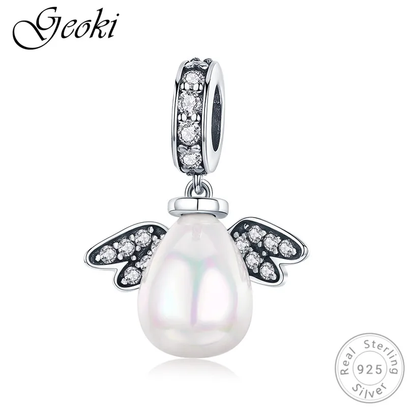 Geoki 925 Sterling Silver White CZ Wing Angel Egg Charms fit Pandora Bracelet Insect Beads Necklace Pendant Original DIY Jewelry
Geoki 925 Sterling Silver White CZ Wing Angel Egg Charms fit Pandora Bracelet Insect Beads Necklace Pendant Original DIY Jewelry