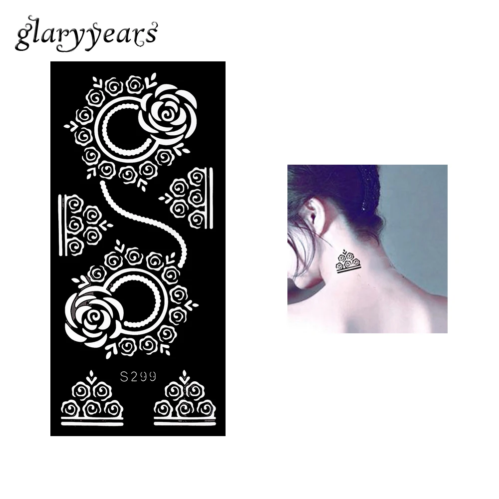 1 Piece Hollow Henna Tattoo Stencil Black Garland Flower Round Tattoo Template DIY Henna Tattoo Stencil Sexy Paint Products S299
1 Piece Hollow Henna Tattoo Stencil Black Garland Flower Round Tattoo Template DIY Henna Tattoo Stencil Sexy Paint Products S299