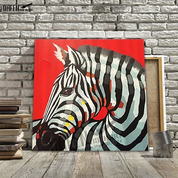 Happy Zebra 100% Handpainted Animal Oil Paintings Funny Cartoon Picture Paint on Canvas Modern Wall Art Home Decoration
Happy Zebra 100% Handpainted Animal Oil Paintings Funny Cartoon Picture Paint on Canvas Modern Wall Art Home Decoration