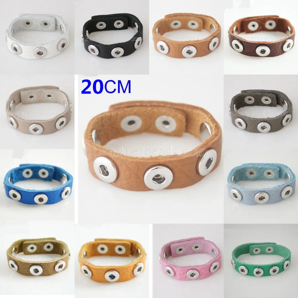 20CM Soft Imported Full-Grain Real Leather Snaps Bracelet For 12mm DIY Snap Buttons Jewelry Free Shipping KB0909-S1
20CM Soft Imported Full-Grain Real Leather Snaps Bracelet For 12mm DIY Snap Buttons Jewelry Free Shipping KB0909-S1