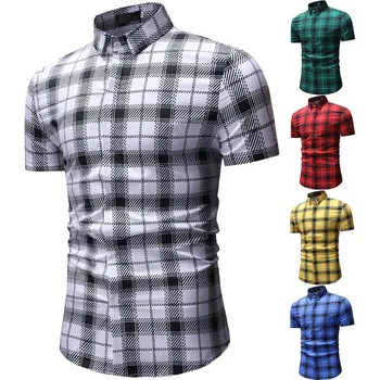 KLV 2019 TOP Mens Spring Winter Fashion Printed Casual Short Sleeve Slim Shirts Tops Blouse 12.18
KLV 2019 TOP Mens Spring Winter Fashion Printed Casual Short Sleeve Slim Shirts Tops Blouse 12.18