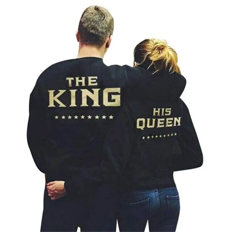 KING QUEEN Letters Print Men Women Lovers Couple Fleece Autumn Winter Ladies Hoodie Sweatshirt Casual Long Sleeve Pullover DG267
KING QUEEN Letters Print Men Women Lovers Couple Fleece Autumn Winter Ladies Hoodie Sweatshirt Casual Long Sleeve Pullover DG267