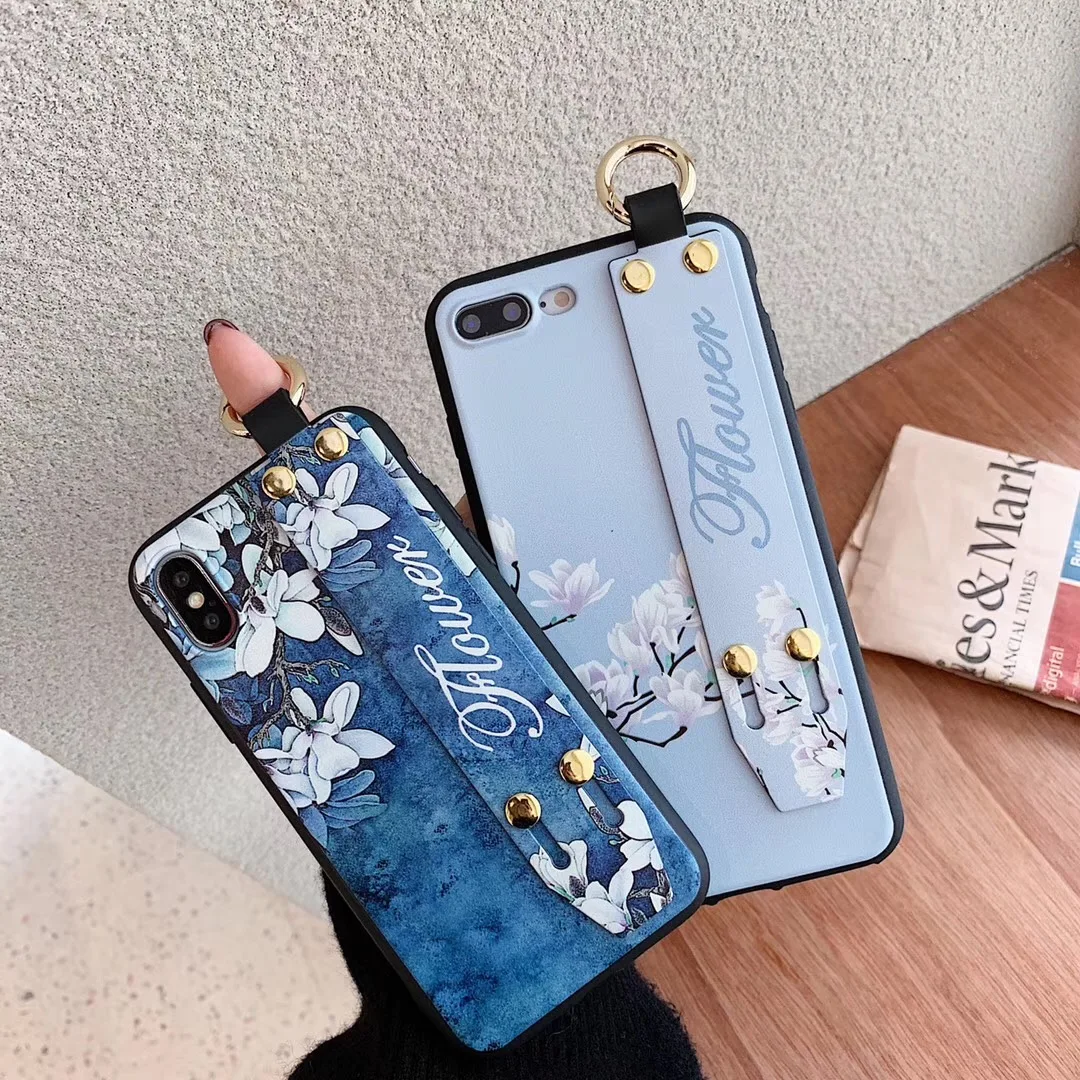 Fashion Magnolia Peony Flower Case for IPhone XS MAX XR Hand Strap Stand Holder Soft Phone Case for IPhone X 8 7 6 6s Plus
Fashion Magnolia Peony Flower Case for IPhone XS MAX XR Hand Strap Stand Holder Soft Phone Case for IPhone X 8 7 6 6s Plus