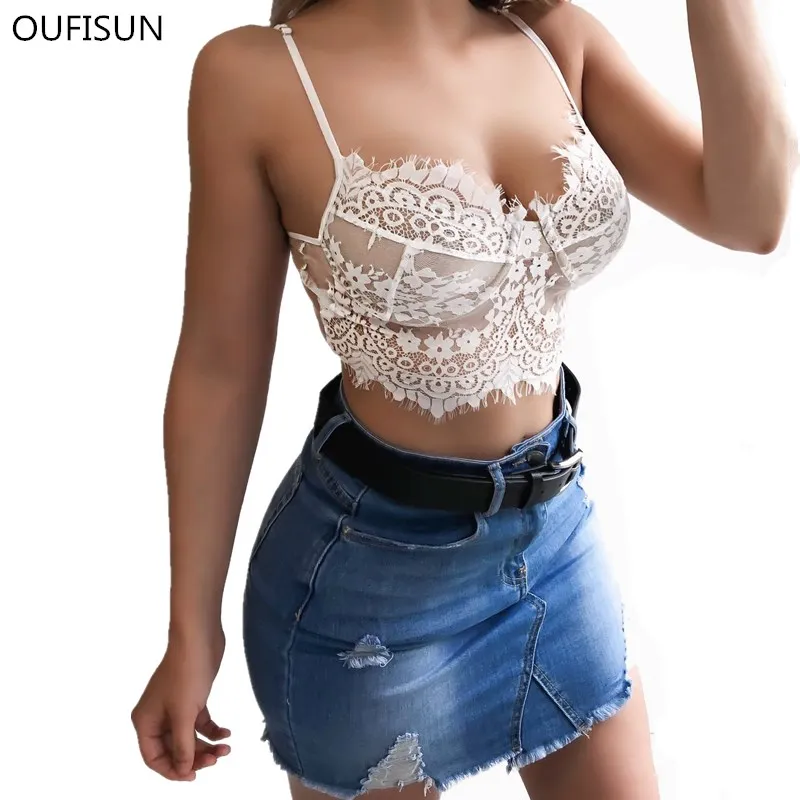 Oufisun Women's Strap Backless Sexy Lace Tank Tops Summer Transparent Comfortable Breathable Casual Vest Nightclub Tank Tops Hot
Oufisun Women's Strap Backless Sexy Lace Tank Tops Summer Transparent Comfortable Breathable Casual Vest Nightclub Tank Tops Hot