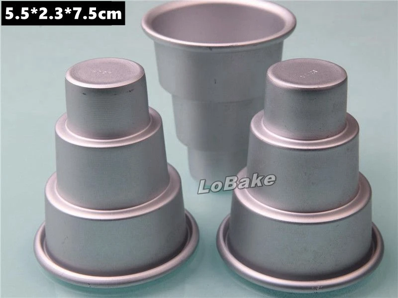 (5pcs/lot) Small 3-layer 5.5*2.3*7.5cm ladder-shaped aluminium pudding tarte cake moule patisserie for DIY kitchen accessories
(5pcs/lot) Small 3-layer 5.5*2.3*7.5cm ladder-shaped aluminium pudding tarte cake moule patisserie for DIY kitchen accessories