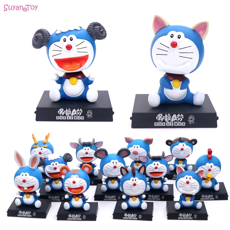 Doraemon 12 Symbolic Animals Anime Action Figures 11cm Shake Head Phone Holder Bracket Car Decoration Model PVC Toys for Gifts
Doraemon 12 Symbolic Animals Anime Action Figures 11cm Shake Head Phone Holder Bracket Car Decoration Model PVC Toys for Gifts