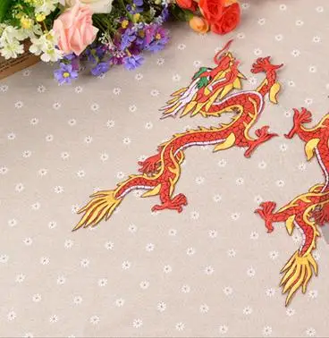 33cm x 14cm Long paste arena Dragon stickers ethnic costumes Palace patch quality fabric applique embroidery Patch stickers
33cm x 14cm Long paste arena Dragon stickers ethnic costumes Palace patch quality fabric applique embroidery Patch stickers