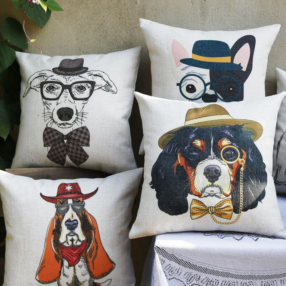 Nordic style Animal Pillowcase Painting French Bulldog and Pug Cushion Decorative Pillows Home Decor Throw Pillow Cushion 45*45
Nordic style Animal Pillowcase Painting French Bulldog and Pug Cushion Decorative Pillows Home Decor Throw Pillow Cushion 45*45