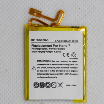 

220mAh Li-ion Battery Replacement for iPod Nano 7 7th Gen Internal Rechargeablt battery with repair Tools