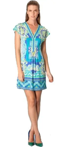Dresses Time-limited Direct Selling Silk JERSEY Flowery Print Beautiful Fancy V-neck Slim Knitted Elastic One-piece Dress
Dresses Time-limited Direct Selling Silk JERSEY Flowery Print Beautiful Fancy V-neck Slim Knitted Elastic One-piece Dress