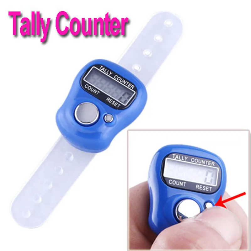 Mini Stitch Marker Row Hand Finger Counter LCD Electronic Digital Tally Counter Random Color 
Mini Stitch Marker Row Hand Finger Counter LCD Electronic Digital Tally Counter Random Color