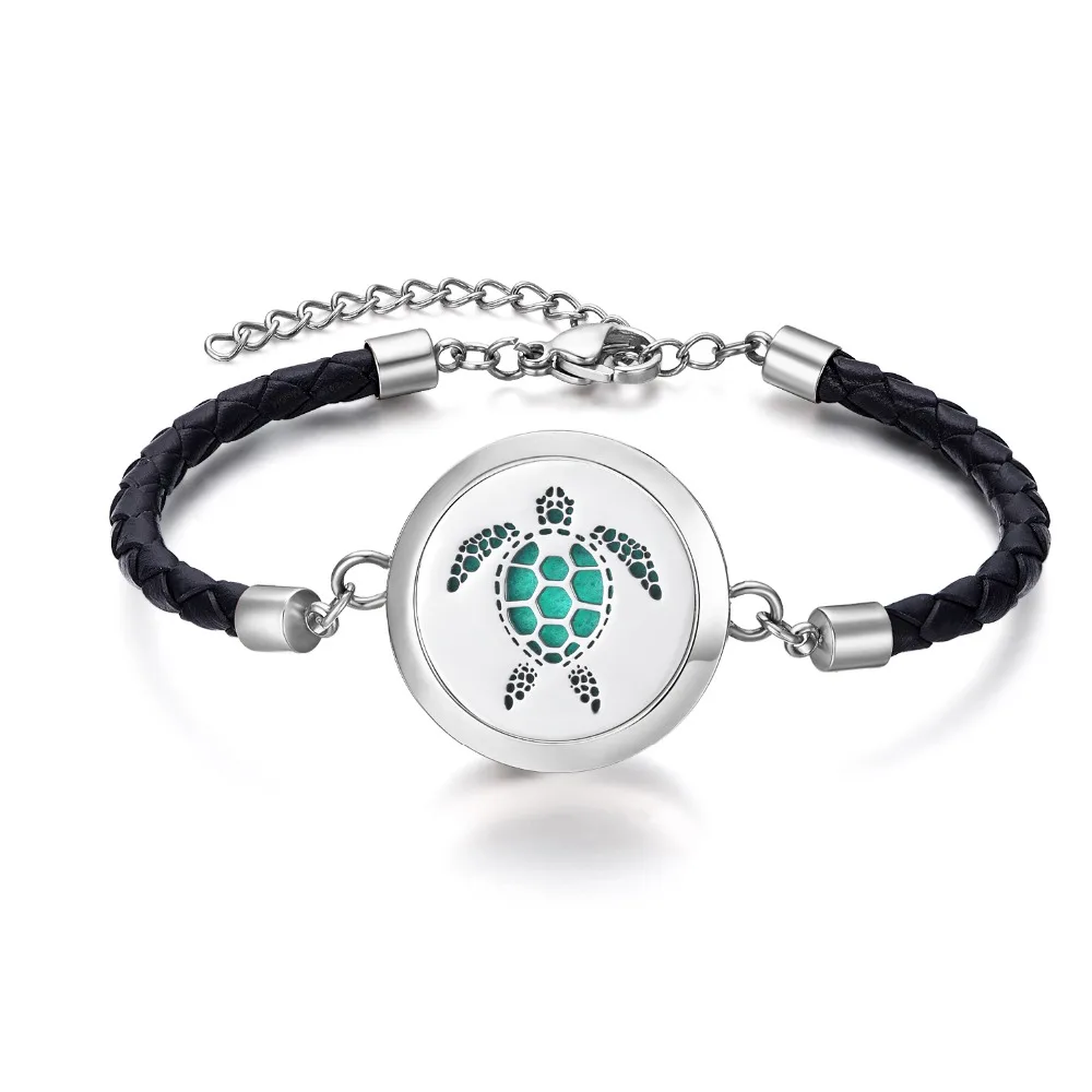 16 Styles Genuine Leather Bracelet With Aroma Essential Oil Diffuser Locket Perfume Pendant for Women Jewelry freely 10pcs pads
16 Styles Genuine Leather Bracelet With Aroma Essential Oil Diffuser Locket Perfume Pendant for Women Jewelry freely 10pcs pads
