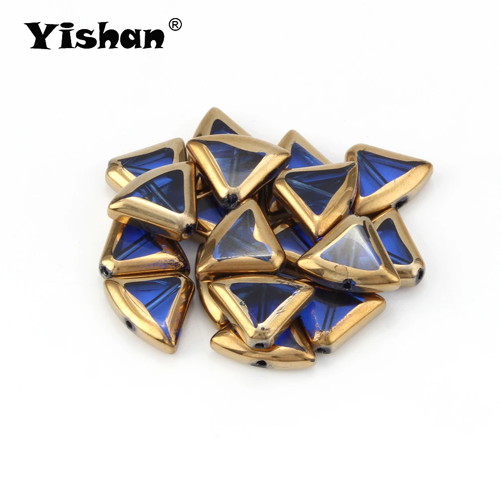 Yishan 20 Pcs/Lot Fan-shaped Glass Beads Triangle Colouring for DIY Jewelry Accessories Findings Making as Gift EY6224
Yishan 20 Pcs/Lot Fan-shaped Glass Beads Triangle Colouring for DIY Jewelry Accessories Findings Making as Gift EY6224